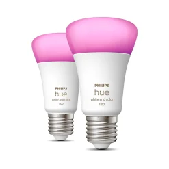 2 ampoules connectées dimmables A60 IP20 E27 1100lm 11W Philips Hue