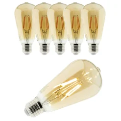 6 ampoules déco filament LED 4W Elexity