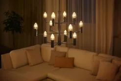 2 ampoules LED connectée Philips Hue flamme IP20 E14 300lm 4.5W blanc chaud