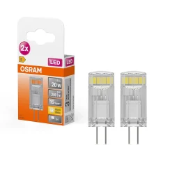 2 ampoules LED G4 200lm blanc chaud 1.5W Osram