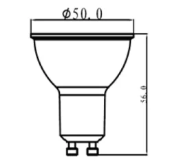 10 ampoules LED GU10 345lm 60W blanc neutre Jacobsen