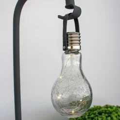 3 ampoules solaires CRACK EDISUN Transparent Verre H22cm