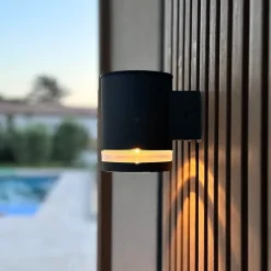 2 Appliques murales solaires HELIO H12cm