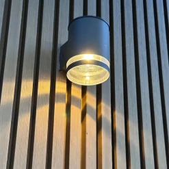 2 Appliques murales solaires HELIO H12cm