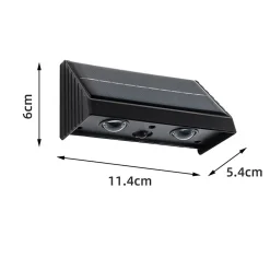 4 Appliques murales solaires KYLA H6cm