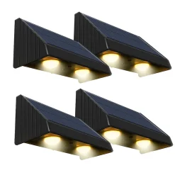 4 Appliques murales solaires KYLA H6cm