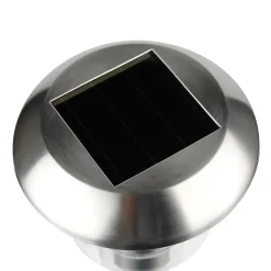 8 balises solaires à piquer RGB IP44 chrome