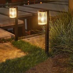 2 Balises solaires à piquer BEAMLIT H58cm