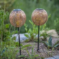 2 Balises solaires à planter AGADIR H45cm