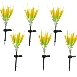 6 balises solaires plantes fougères FERNY H58cm