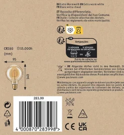 1879 Filament 230 V Globe LED G95 E27 3x170lm 3x2,7W 1700K Doré