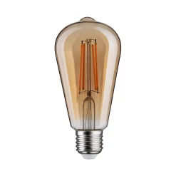 1879 Filament 230 V 3-Step-Dim Ampoules LED Rustika E27 3 Step Dim 470lm 6W 1800K gradable Doré