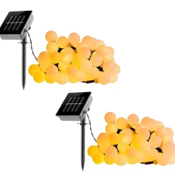 2 Guirlandes solaire BILLY 60 globes 6.9M