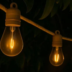 2 Guirlandes solaire FANTASY CORD HYBRID 10 ampoules 7.50M