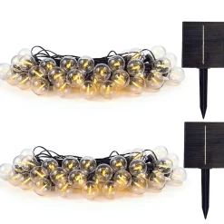 2 Guirlandes solaire filament BESTY 25 ampoules 20M