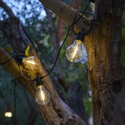 2 Guirlandes solaires PARTY CLEAR HYBRID 10 ampoules 7.5M