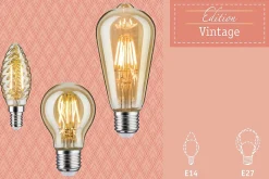 1879 Kit Ampoules LED Rustika E27 230V 3x480lm 3x6W 1700K gradable Doré