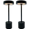 2 Lampe de table sans fil ROBY Gris H30cm