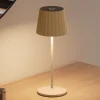 6 Lampes de table ABBY Sable H30cm + base de chargement