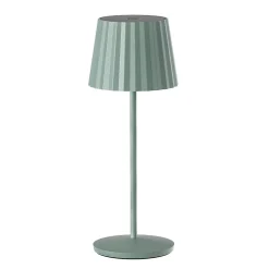 6 Lampes de table ABBY Vert H30cm + base de chargement