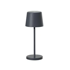 6 Lampes de table MINI KELLY Gris H22cm + base de chargement