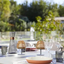 4 Lampes de table sans fil TWINS BOHEME H16cm