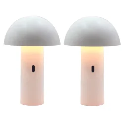 2 Lampes de table sans fil TOD Blanc H28cm