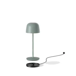 6 Lampes de table SOPHIA Vert + base de chargement