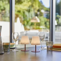 2 Lampes de table TWINS Terracotta H16cm