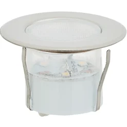 6 Spots à encastrer Hardin LED intégrée 3.6W lumière blanche GoodHome gris chromé