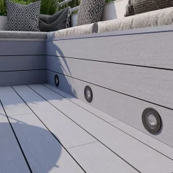 3 spots d'extérieur encastrables Wonsey noir GU10 25W IP65/IP67 Goodhome