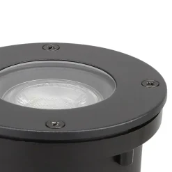 3 spots d'extérieur encastrables Wonsey noir GU10 25W IP65/IP67 Goodhome