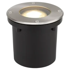 3 spots d'extérieur encastrables Wonsey argent GU10 25W IP65/IP67 Goodhome