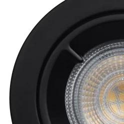 3 spots encastrables Caius GU10 blanc neutre IP44 345lm 4.7W Ø8.5xH.10.1cm noir GoodHome