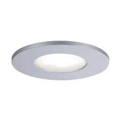 3 spots encastrables Calla LED intégrée 4000K IP65 3x680lm rond orientable chrome mat Paulmann