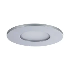3 spots encastrables Calla LED intégrée 4000K IP65 3x680lm rond orientable chrome mat Paulmann