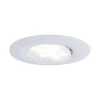 3 spots encastrables Calla LED intégrée 4000K IP65 3x680lm rond orientable blanc dépoli Paulmann