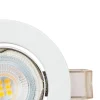 5 spots encastrables Chancey GU10 blanc chaud IP20 345lm 3.4W Ø8.5xH.2.8cm blanc GoodHome