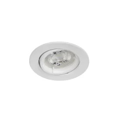 3 spots encastrables Debye GU10 blanc chaud IP20 dimmable 520lm 5.8W Ø8.5xH.9.4cm blanc GoodHome