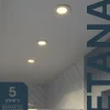 3 spots encastrables Etana LED intégrée blanc chaud IP65 410lm 4.7W Ø8.5cmxH.3.1cm métal blanc GoodHome