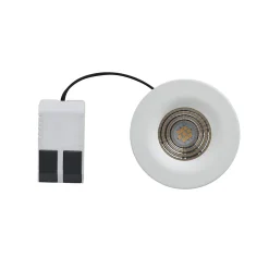 3 spots encastrables Hobson LED intégrée blanc neutre IP20 dimmable 450lm 6.1W Ø8.8xH.5.3cm blanc GoodHome