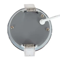 3 spots encastrables Karluk LED intégrée variation de blancs IP65 500lm 6.5W Ø8xH.2,4cm argent GoodHome