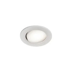 3 spots encastrables Quimby LED intégrée blanc neutre IP20 dimmable 350lm 5.5W Ø8.5xH.5.2cm blanc GoodHome