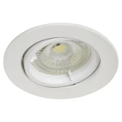 10 spots encastrables Salk GU10 blanc neutre IP20 450lm 4.9W Ø8.5xH.9.4cm blanc GoodHome