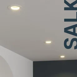 3 spots encastrables Salk GU10 blanc chaud IP20 450lm 4.9W Ø8.5xH.9.4cm blanc GoodHome