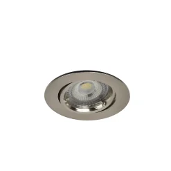 3 spots encastrables Salk GU10 blanc chaud IP20 450lm 4.9W Ø8.5xH.9.4cm chrome GoodHome