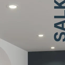 3 spots encastrables Salk GU10 blanc neutre IP20 450lm 4.9W Ø8.5xH.9.4cm blanc GoodHome