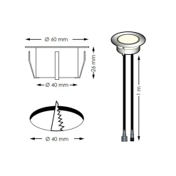 10 Spots LED à Encastrer - RGB - Telecommande + Transformateur 30W - SIROS - Plug & Play - Dimmable