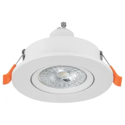 10 spots LED encastrables blanc IP20 GU10 345lm 5W blanc froid Eglo