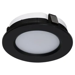3 spots Ledyard LED intégrée blanc neutre IP20 200lm 2W Ø6,4xH.2cm noir GoodHome